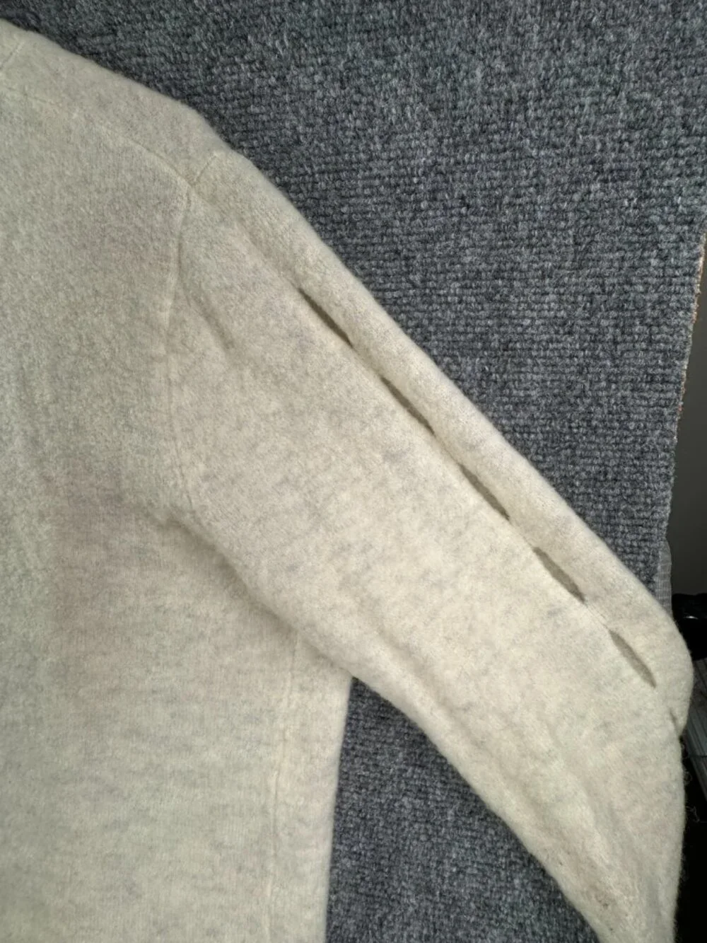 Banana Republic Wool Alpaca Blend Sweater Women’s Small Ivory Open Cardigan
